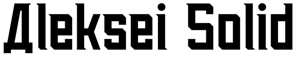 Aleksei Solid Font