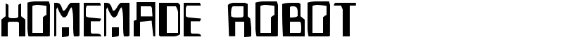 Homemade Robot Font