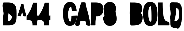 D^44 Caps Bold Font