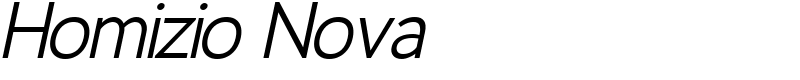 Homizio Nova Font