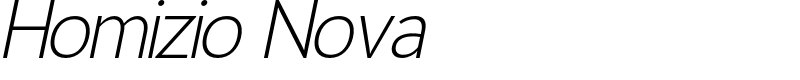 Homizio Nova Font