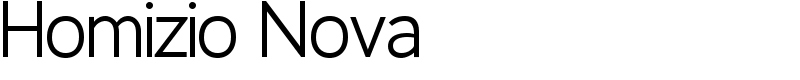 Homizio Nova Font