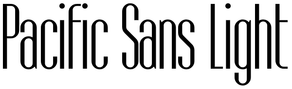 Pacific Sans Light Font