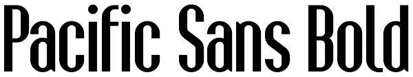 Pacific Sans Bold Font