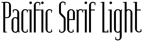 Pacific Serif Light Font