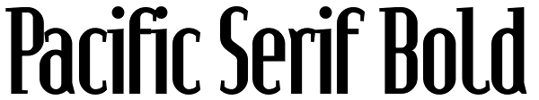 Pacific Serif Bold Font