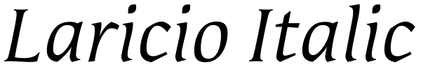 Laricio Italic Font