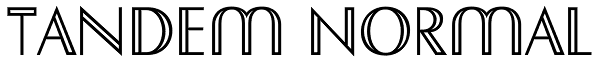 Tandem Normal Font