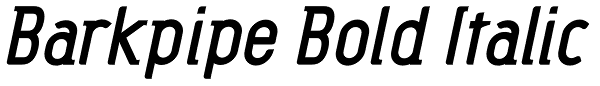 Barkpipe Bold Italic Font