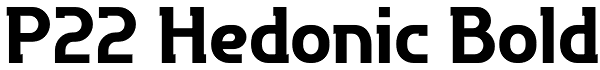 P22 Hedonic Bold Font