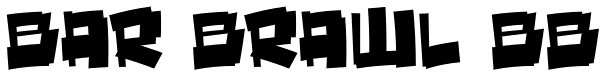 Bar Brawl BB Font