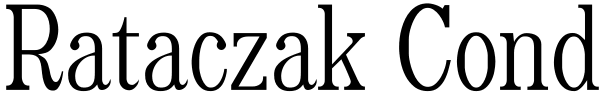 Rataczak Cond Font