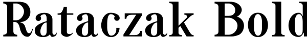 Rataczak Bold Font