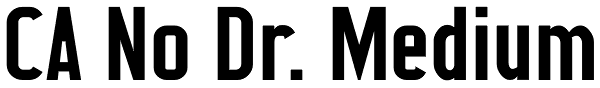 CA No Dr. Medium Font