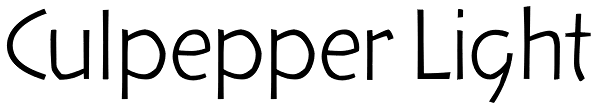 Culpepper Light Font