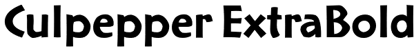 Culpepper ExtraBold Font