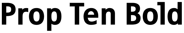 Prop Ten Bold Font