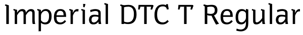 Imperial DTC T Regular Font