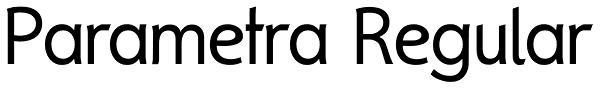 Parametra Regular Font