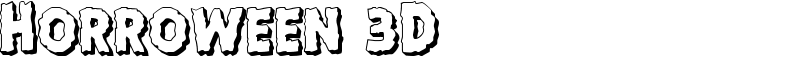 Horroween 3D Font