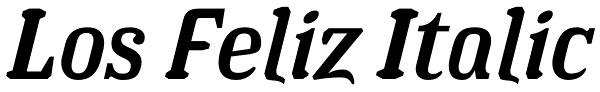 Los Feliz Italic Font