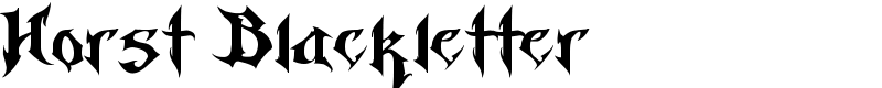 Horst Blackletter Font