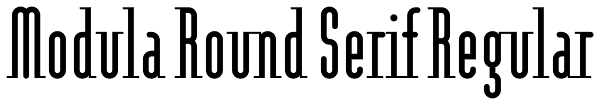 Modula Round Serif Regular Font