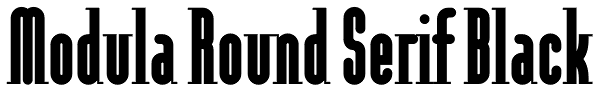 Modula Round Serif Black Font