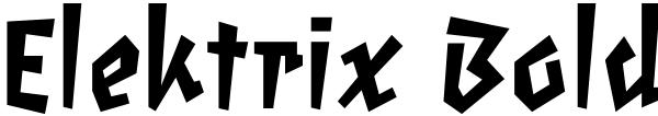 Elektrix Bold Font