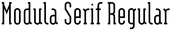 Modula Serif Regular Font