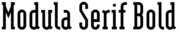 Modula Serif Bold Font