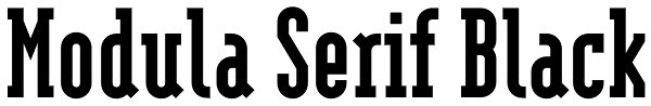 Modula Serif Black Font