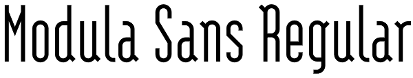 Modula Sans Regular Font