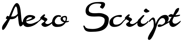 Aero Script Font