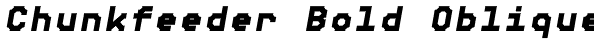 Chunkfeeder Bold Oblique Font