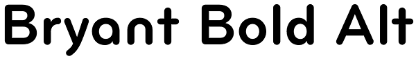 Bryant Bold Alt Font