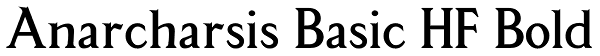 Anarcharsis Basic HF Bold Font