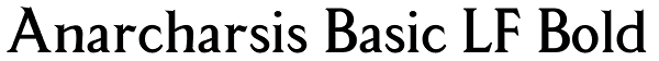 Anarcharsis Basic LF Bold Font