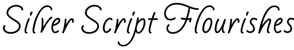 Silver Script Flourishes Font