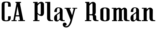 CA Play Roman Font