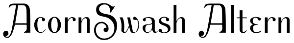 AcornSwash Altern Font