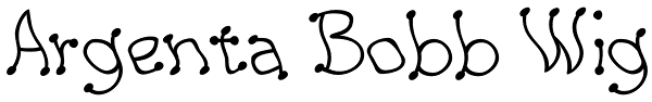 Argenta Bobb Wig Font