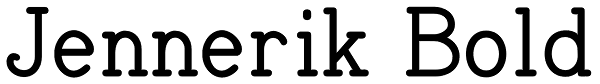 Jennerik Bold Font