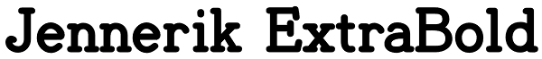 Jennerik ExtraBold Font