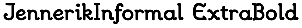 JennerikInformal ExtraBold Font