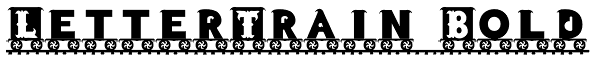 LetterTrain Bold Font