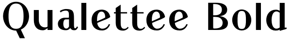 Qualettee Bold Font