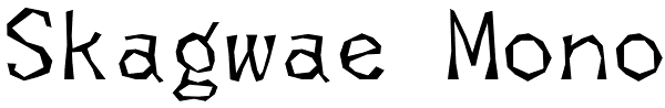 Skagwae Mono Font