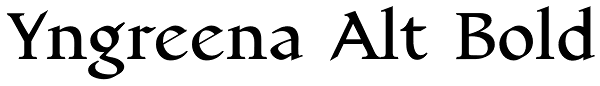 Yngreena Alt Bold Font