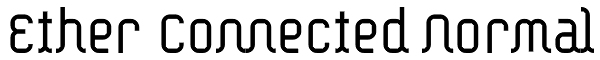 Ether Connected Normal Font